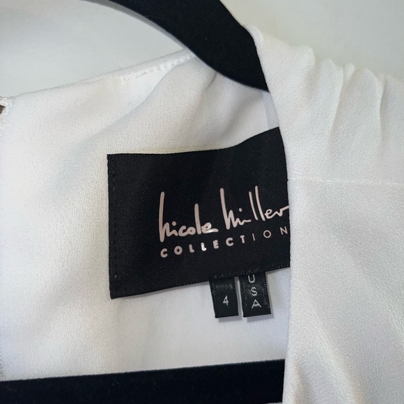 Nicole Miller | White Sleeveless + Backless Dress | Size 4 - Picture 3 of 3